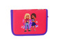 Een roze LEGO Friends etui met twee meisjes