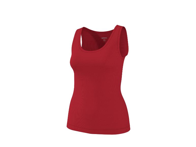 Rood geribbeld dames hemdje