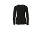 Zwart dames T-shirt met lange mouwen, achterkant
