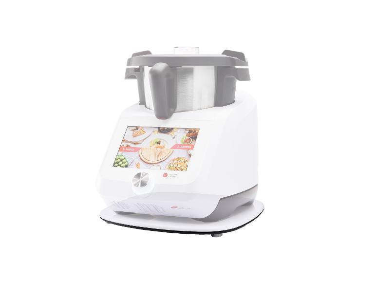 Witte Monsieur Cuisine Smart keukenmachine met touchscreen display.