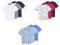 Pakket jongens t-shirts: effen, gestreept en met zeemansprint.