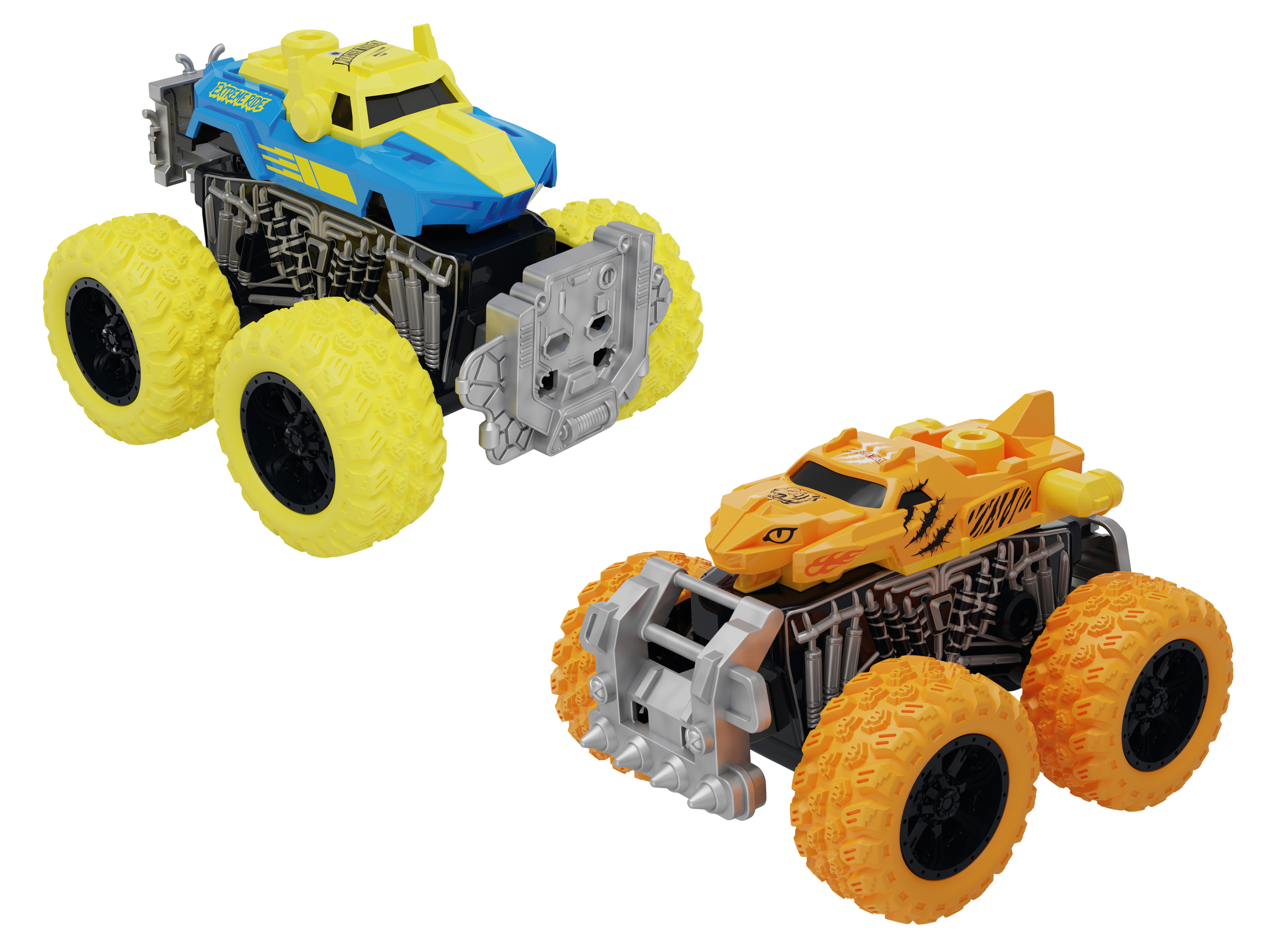 LUPILU Monstertruck, set van 2 (Geel/oranje)