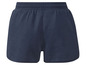 Donkerblauwe sport shorts met elastische tailleband.