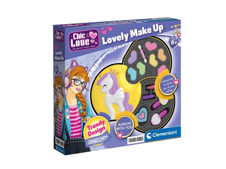 Chic & Love Lovely Make Up set met eenhoornthema van Clementoni