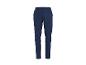 Donkerblauwe nette broek met elastische tailleband en zijzakken.