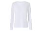 Wit T-shirt met lange mouwen voor dames