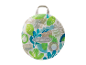 Infantino draagtas met tropische print voor baby's.