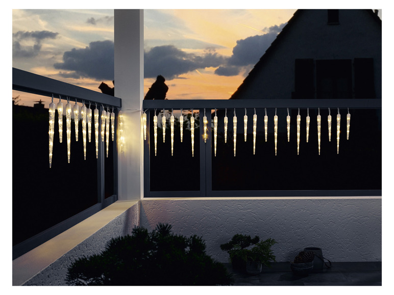 Ga naar volledige schermweergave: LIVARNO home Ijspegels lichtketting - afbeelding 2