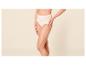 Beige dames slip met hoge taille en kanten details