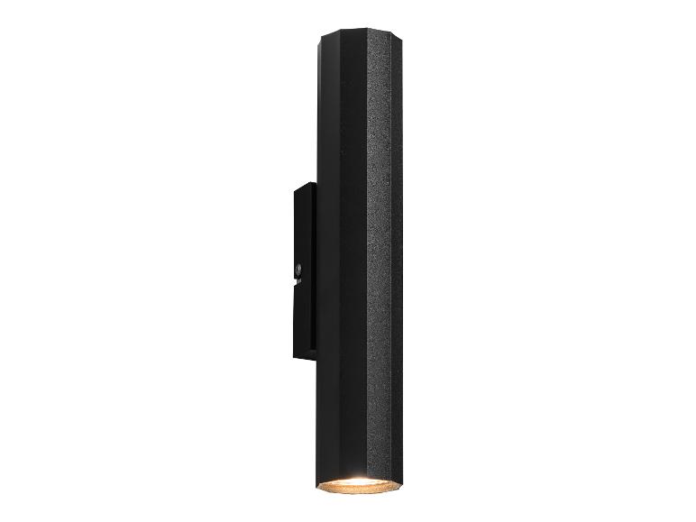 Moderne zwarte wandlamp.