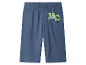 Donkerblauwe shorts voor kinderen met MC-print.
