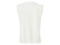 Witte, mouwloze blouse voor dames.