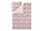 Dekbedovertrekset met roze en wit bloemenpatroon