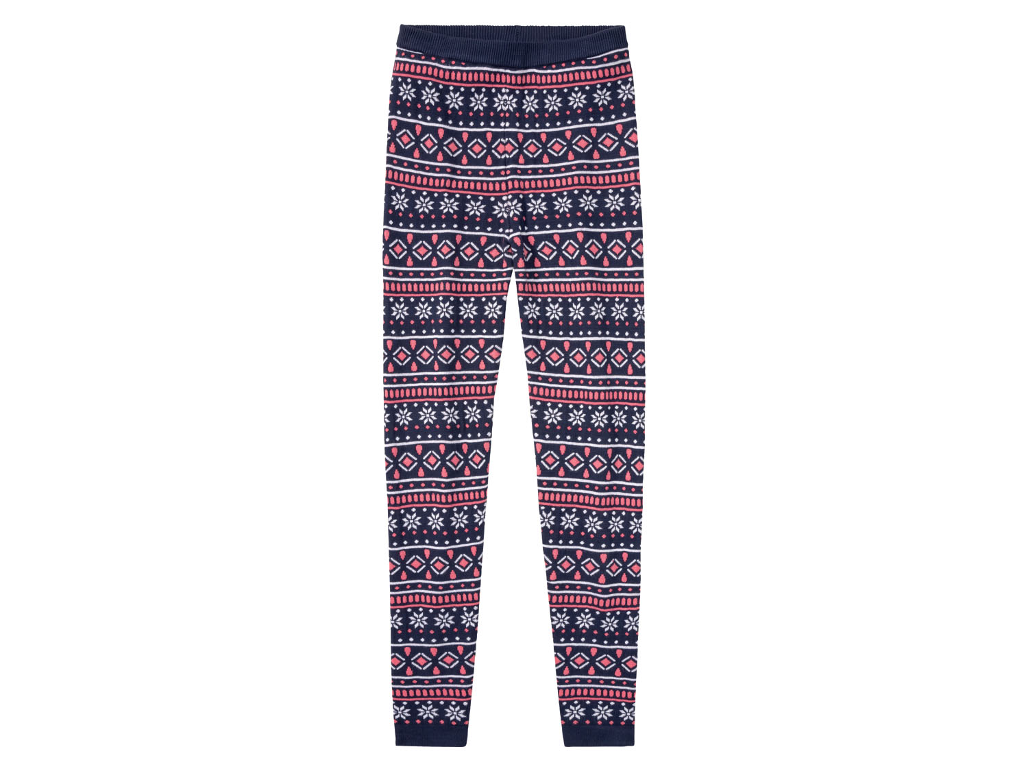 PEPPERTS! Meisjes gebreide legging met kerstmotief (Marineblauw, 134/140)
