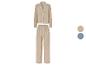 Beige pyjama met lange mouwen en broek