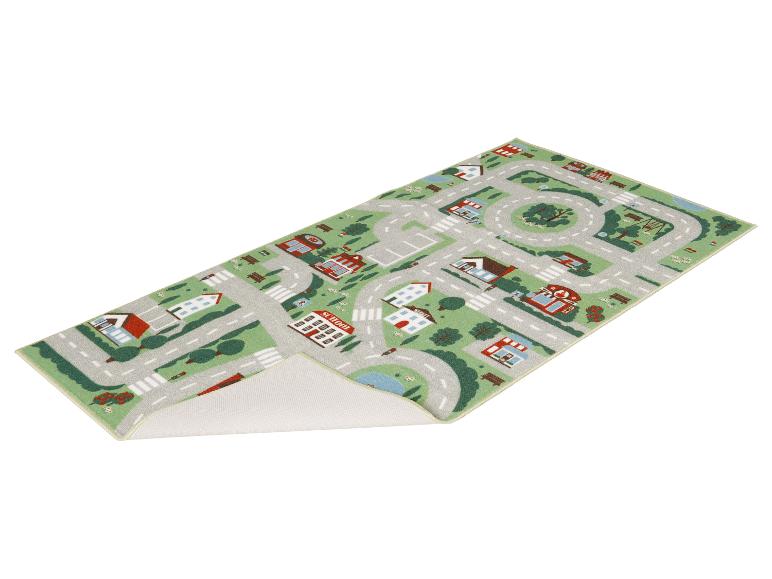 Kinderspeelkleed met stad- en wegenpatroon