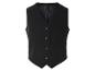 Klassieke zwarte vest, formele stijl.