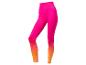 Sportleggings met roze en oranje ombre effect.