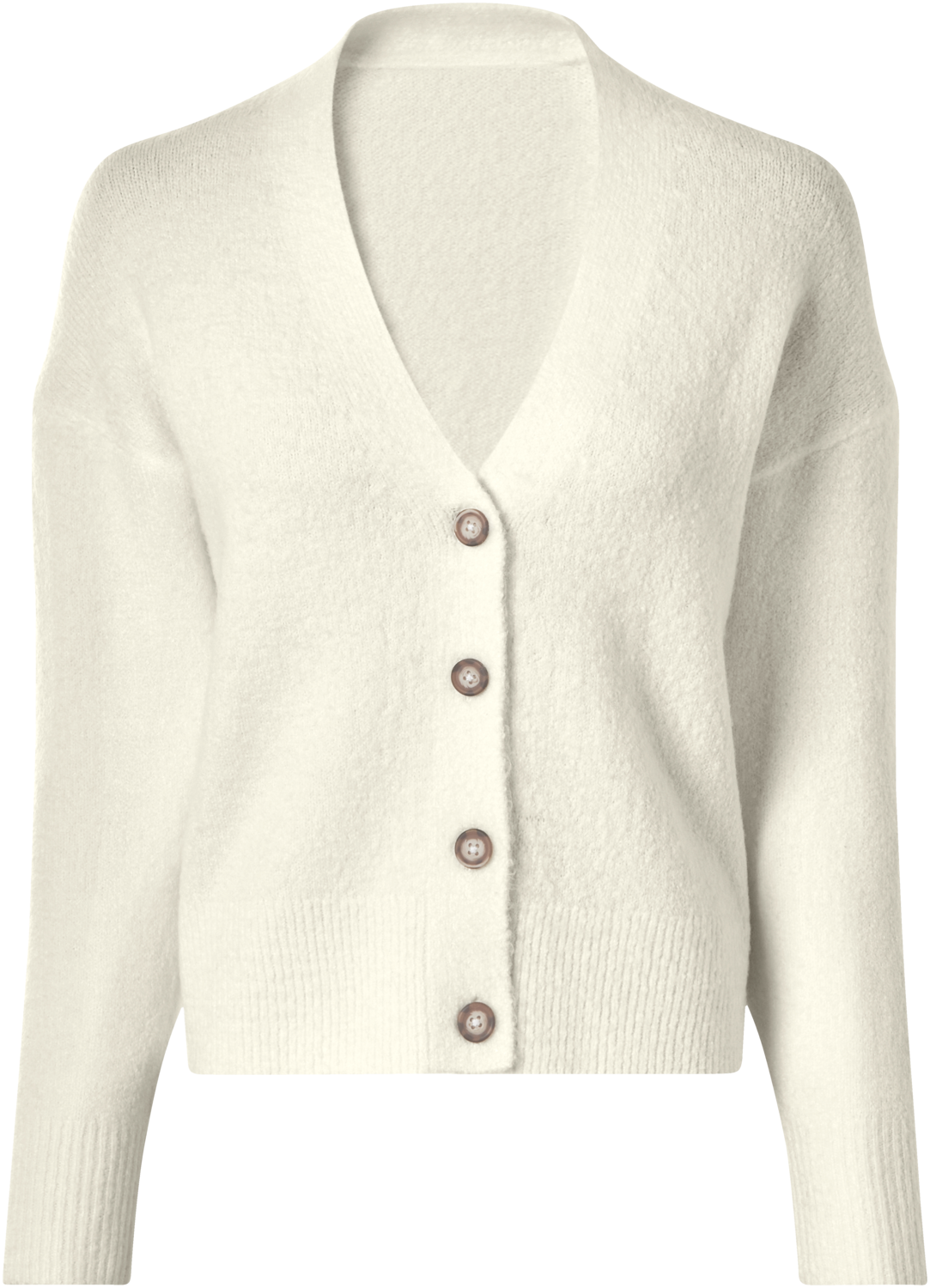 ESMARA Dames grofgebreid vest (Wit, XS (32/34))