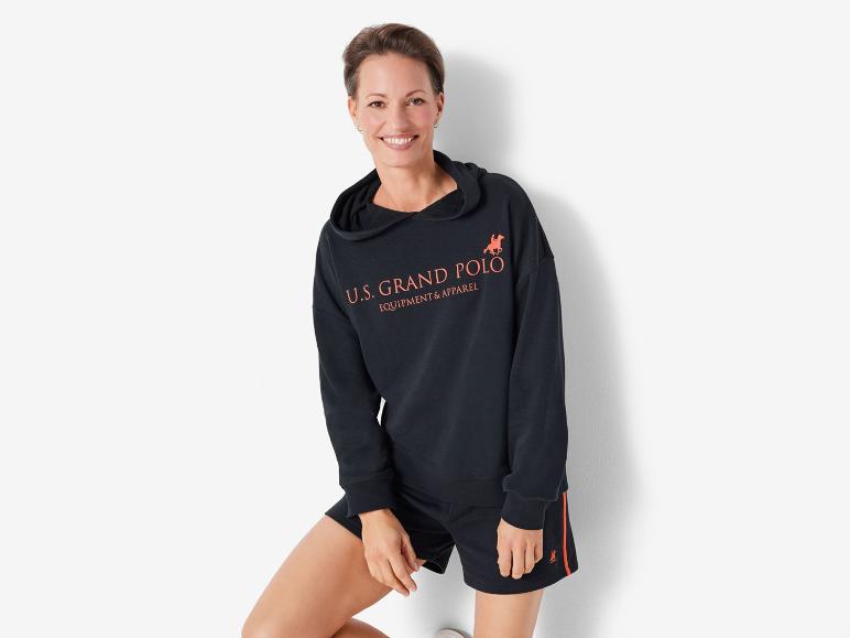 U.S. Grand Polo hoodie en shorts: casual sportkleding.