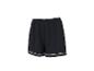 Zwarte sportshort met witte biezen