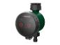 Groene en zwarte bewateringstimer met digitaal display.