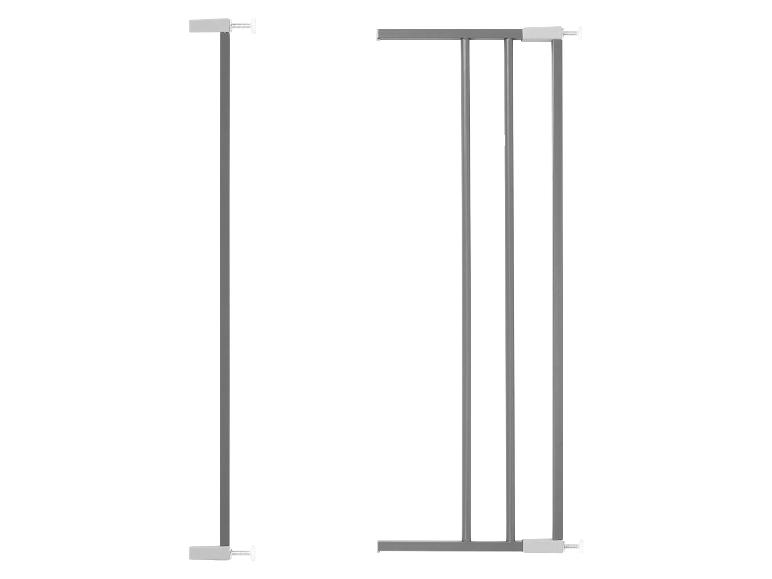 Twee metalen kinderveiligheidshekken.