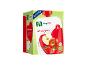 Verpakking appel-aardbeienpuree voor baby's vanaf 6 maanden, 6x100g.