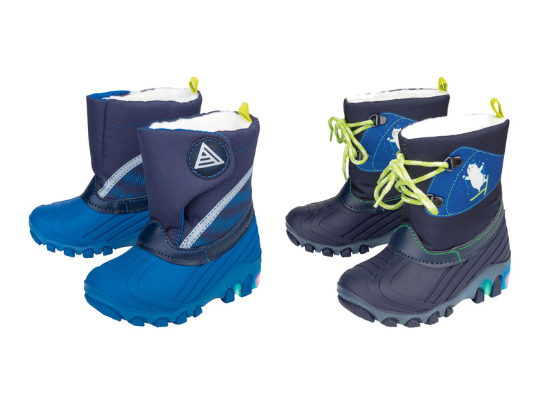 Ga naar volledige schermweergave: lupilu® Jongens snowboots met LED-licht - afbeelding 1