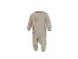 Beige baby joggingpak met beer- en herfstbladerenmotief.