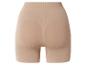 Beige dames high-waist corrigerende shorts met verstevigde zones