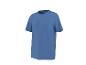 Blauw basic T-shirt met korte mouwen voor heren