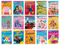 Raadselboeken en kleurboeken met personages van Peppa Pig, Barbie, Paw Patrol, LOL Surprise, Baby Shark en meer.