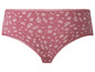 Roze onderbroek met bloemenprint.