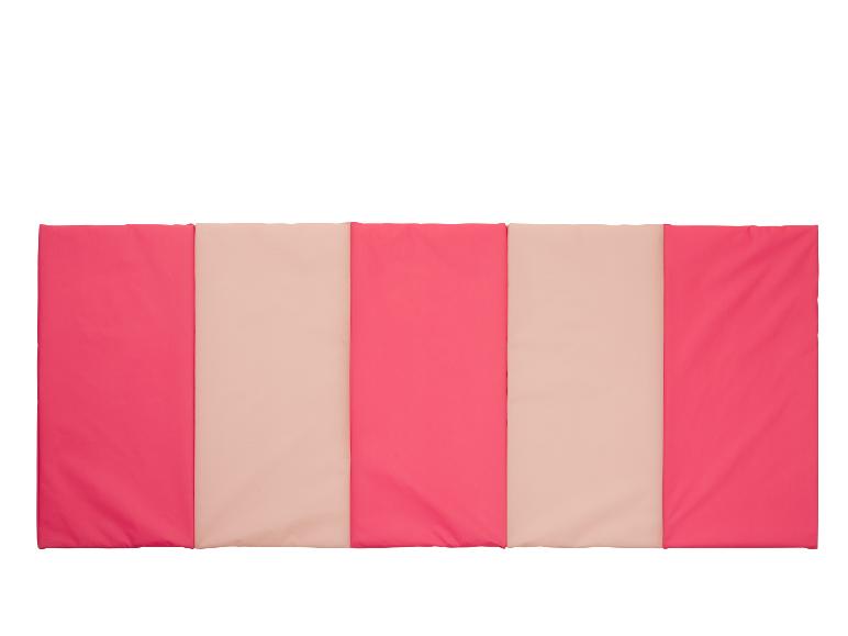 Roze en beige gymnastiekmat