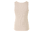 Beige geribbeld tanktop.