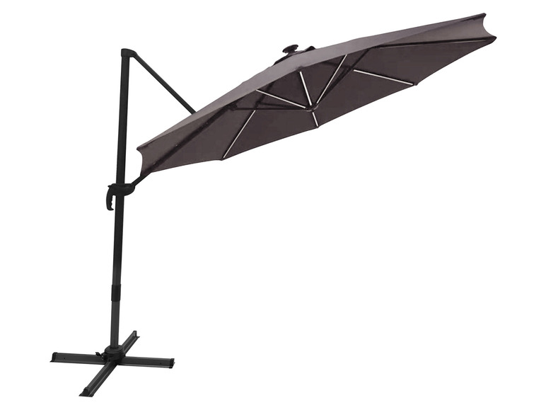 Ga naar volledige schermweergave: LIVARNO home Zwevende parasol met ledverlichting Ø300 cm - afbeelding 2