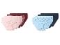 Drie pakketten dames slips met verschillende patronen.