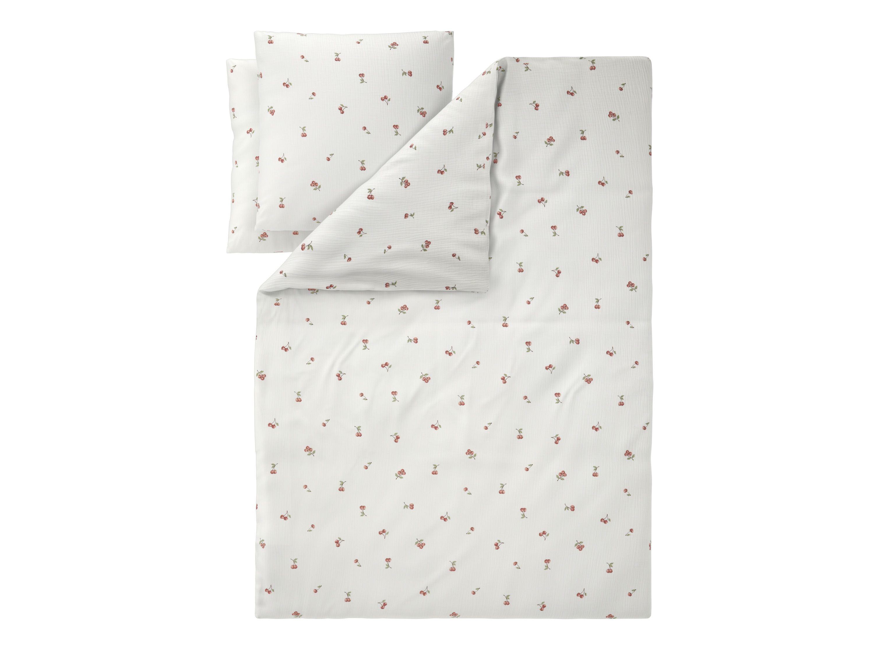 LIVARNO Mousseline dekbedovertrek 200 x 200 cm (Kersen)