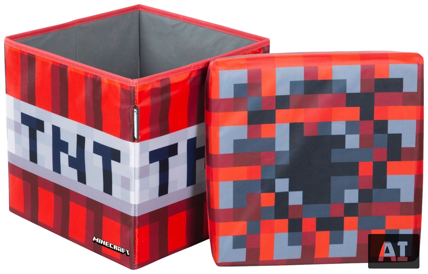 MINECRAFT Opbergpoef, 30 x 30 x 30 cm