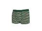 Groene herenboxershort met feestelijk patroon