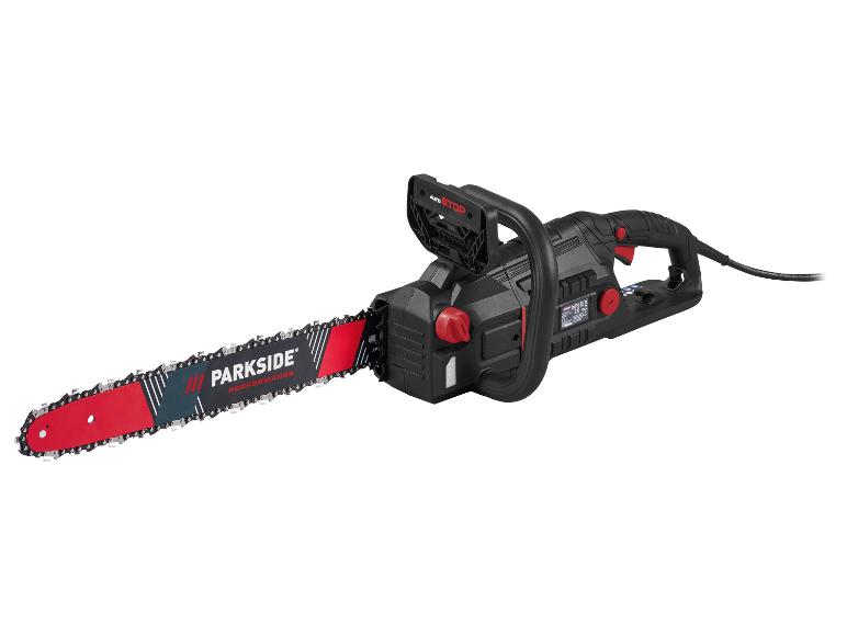 Parkside Performance elektrische kettingzaag in zwart en rood