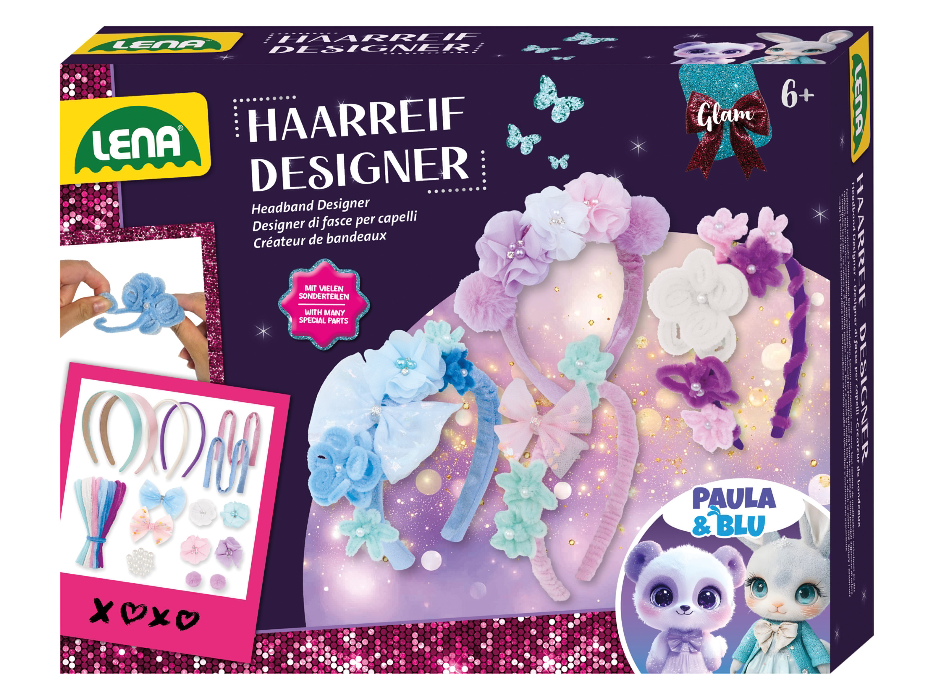 LENA Maak je eigen armbanden, haarbanden of scrunchies set (Haarband Designer)
