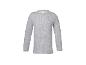 Grijze longsleeve ribtop met ronde hals.