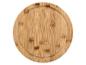 Ronde bamboe snijplank met sapgoot