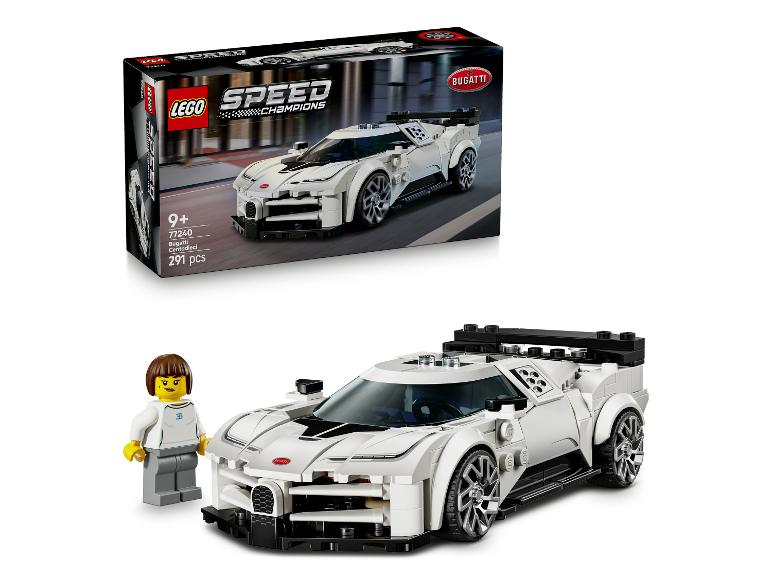 LEGO Speed Champions 77240 Bugatti Centodieci met minifiguur.