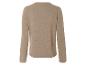 Beige gebreide trui met lange mouwen