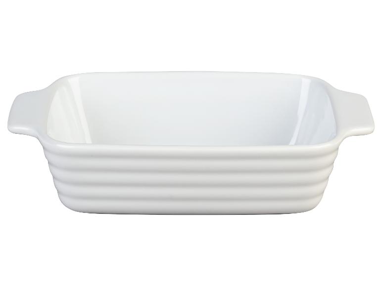 Witte ovenschaal met handvatten