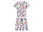 Witte pyjama T-shirt en korte broek met superheldenpatroon en de tekst 'AVENGERS ASSEMBLE'.
