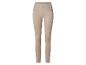 Beige damesbroek met elastische tailleband